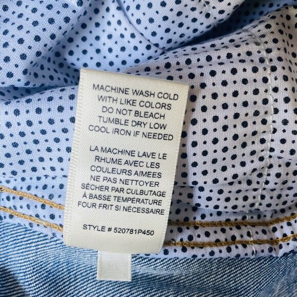 La Vie Rebecca Taylor Flare Jeans 29 Tall Blue Distressed Ultra High Rise Retro - Picture 12 of 12